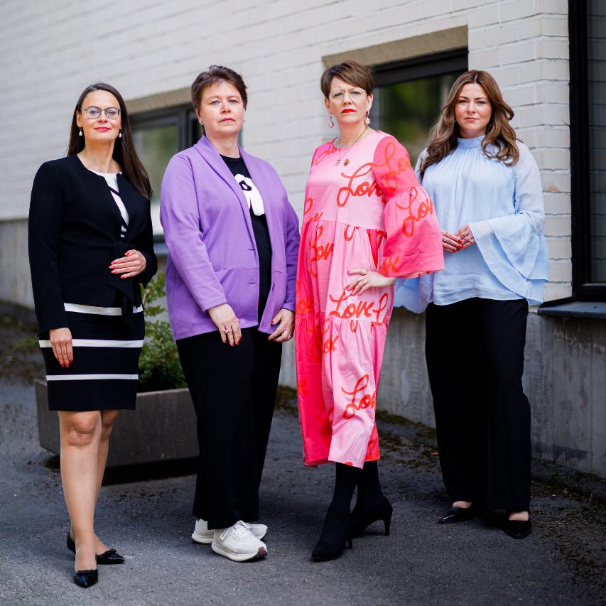 Bild på Svenska Kvinnoförbundets presidium